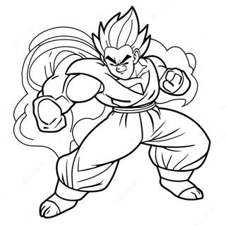 Gohan Beast Transformation Målarbild | Gohan Best målarbild