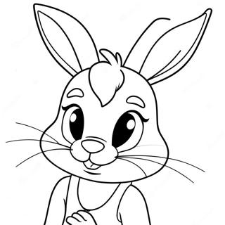 Lola Bunny Målarbild | Lola Kanin målarbild