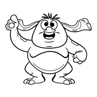 Grug Crood i Aktion Målarbild | Croods målarbild