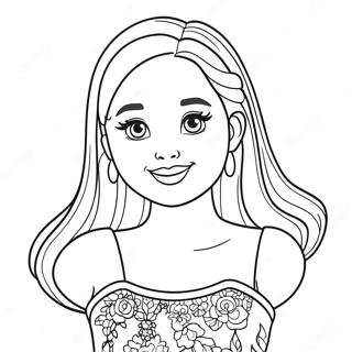 Färgläggningssida med Barbie Chelsea | Barbie Chelsea målarbild