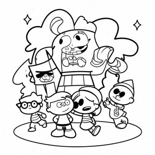 Loud House färgläggningssida | Högljudd Hus målarbild