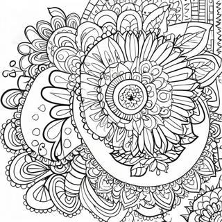 Boho mandala färgläggningssida | Boho målarbild