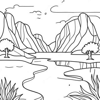 Inspirerande Hoppfullt Landskap Målarbild | Hopp målarbild