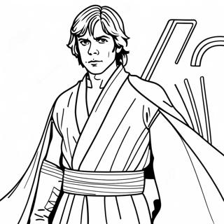 Luke Skywalker i Jedi Robes Målarbild | Luke Skywalker målarbild