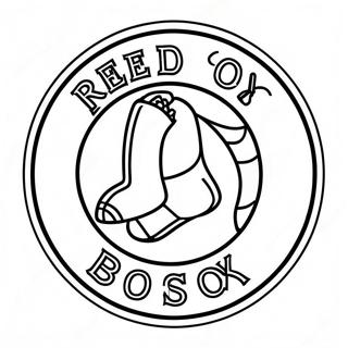 Red Sox-logotyp målarbild | Röda Sox målarbild