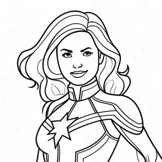 Captain Marvel Målarbild | Kapten Marvel målarbild