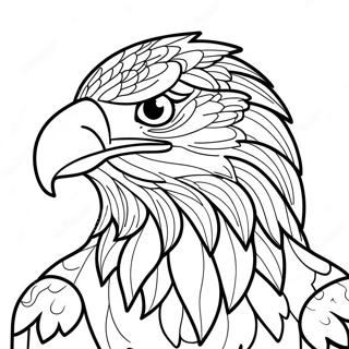 Modig örn patriotisk målarbild | Patriotisk målarbild