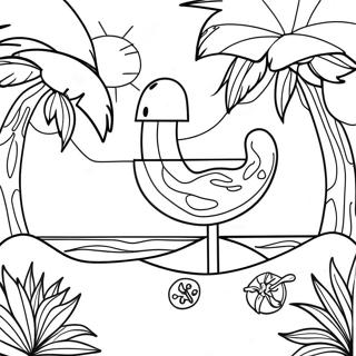 Färgläggningssida från The Summer I Turned Pretty | Den Sommar Jag Blev Vacker målarbild