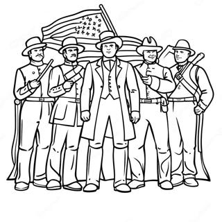 USAs historia Färgläggningssida | USA:s historia målarbild