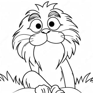 Lorax Färgläggningssida | Lorax målarbild