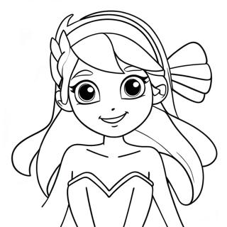 Winx Club älva färgläggningssida | Winx Club Fe målarbild