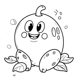 Om Nom färgläggningssida | Om Nom målarbild