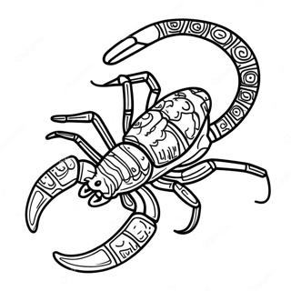 Realistisk Skorpion Målarbild | Skorpion målarbild