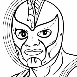 Rey Mysterio Målarbild | Rey Mysterio målarbild