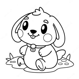 Pochacco målarbild | Pochacco målarbild