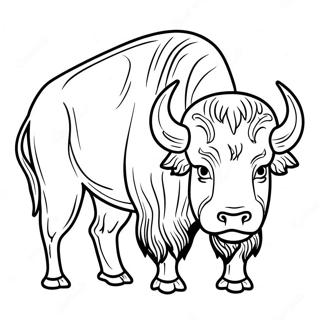 Buffalo Målarbild | Bison målarbild
