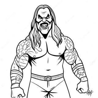The Fiend WWE målarbok | WWE The Fiend målarbild