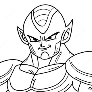 Frieza i stridsrustning färgläggningssida | Frieza målarbild