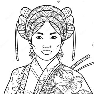 AAPI arvsmånad färgläggningssida | AAPI målarbild
