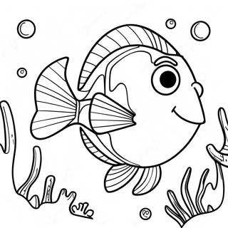 Dory färgläggningssida | Dory målarbild