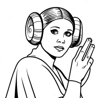 Prinsessan Leia Målarbild | Prinsessan Leia målarbild