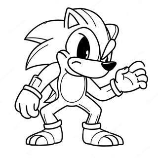 Sonic Werehog Målarbild | Sonic varulv målarbild
