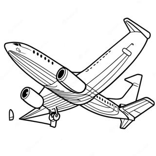 Boeing 737 färgläggningssida | Boeing 737 målarbild