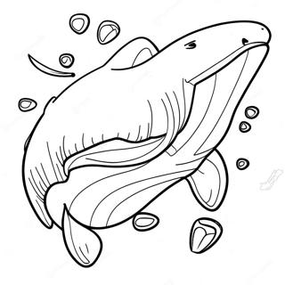 Fierce Megalodon Simmande Målarbild | Megalodon målarbild