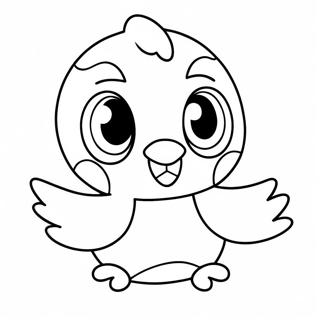 Piplup färgläggningssida | Piplup målarbild