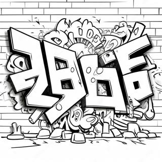 Färgglad Graffiti Vägg Målarbild | Graffiti målarbild