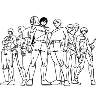 Attack on Titan Målarbild | Attack on Titan målarbild