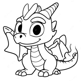 Spyro Andas Eld Färgläggningssida | Spyro målarbild