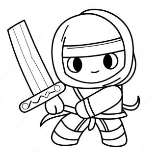 Episk Ninja Roblox Stridsfärgläggningssida | Ninja Roblox målarbild