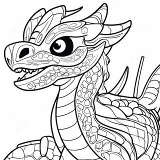 Drake Ninjago Färgläggningssida | Drake Ninjago målarbild