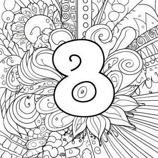 Färgläggningssida för nummer 3 | Nummer 3 målarbild