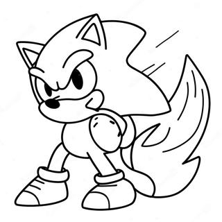 Färgläggningssida för Sonic Silver | Sonic Silver målarbild