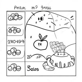 Färgläggningssida för matematiksubtraktion i förskolan | Förskolematematik målarbild