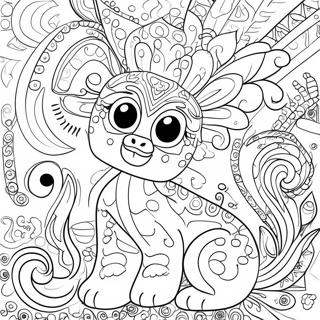 Alebrijes färgläggningssida | Alebrijes målarbild
