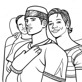 Homies Målarbild | Kompisar målarbild