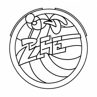 76ers Logotyp Färgläggningssida | 76ers målarbild
