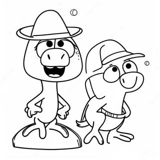 Phineas och Ferb färgläggningssida | Phineas och Ferb målarbild