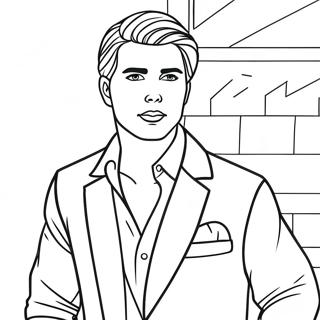 Ken-docka målarbild | Ken målarbild