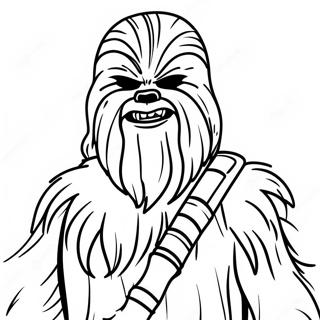 Chewbacca med båggevär målarbild | Chewbacca målarbild
