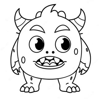 Argt monster målarbild | Arg målarbild