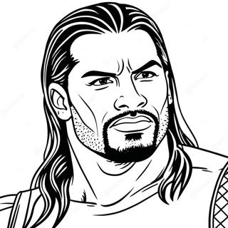 Roman Reigns WWE Målarbild | Roman Reigns målarbild