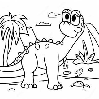 Camp Cretaceous Dinosaur Äventyr Målarbild | Camp Cretaceous målarbild