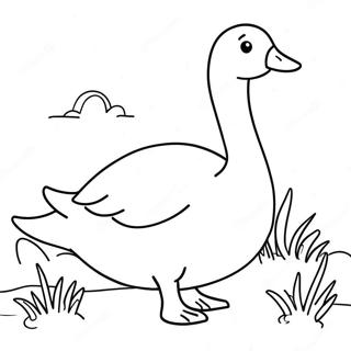Gås målarbok | Gås målarbild
