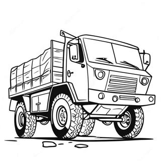 Armé Lastbil Målarbild | Armélastbil målarbild