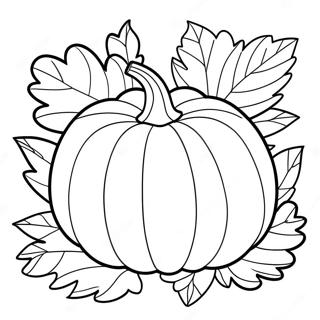 Färgläggningssida med Höstpumpa | Höstpumpa målarbild