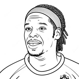Ronaldinho färgläggningssida | Ronaldinho målarbild